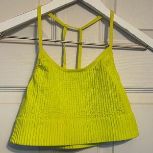Anthropologie Vibrant lime green Women's Knit bra Top